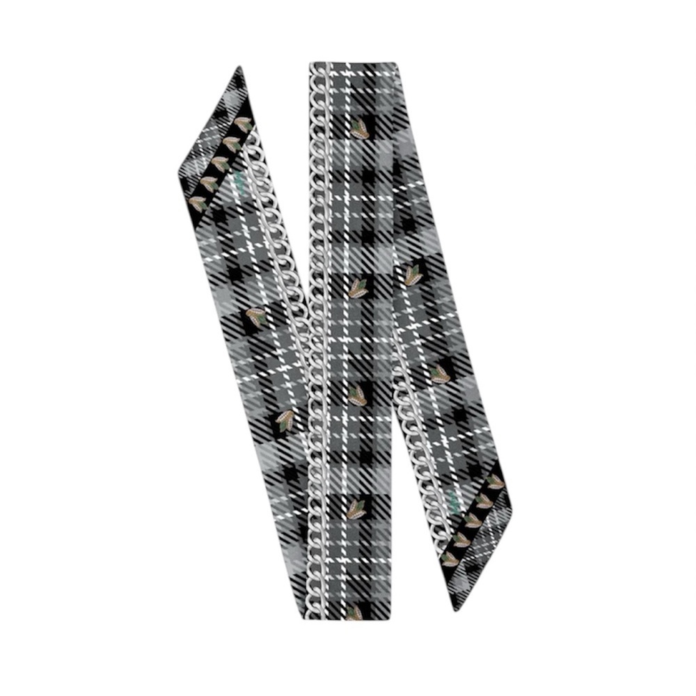 NWT Wristpop Dionne Scarf in Grey Plaid